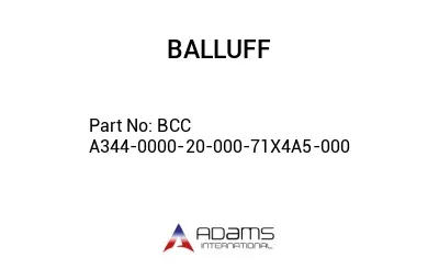 BCC A344-0000-20-000-71X4A5-000									 BCC A344-0000-20-000-71X4A5-000