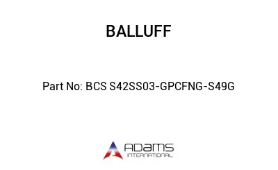 BCS S42SS03-GPCFNG-S49G									
