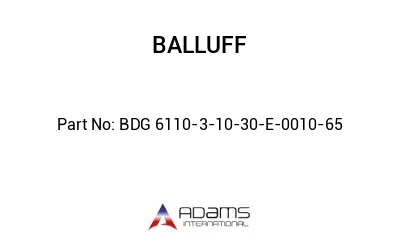 BDG 6110-3-10-30-E-0010-65									