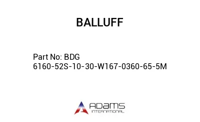 BDG 6160-52S-10-30-W167-0360-65-5M									