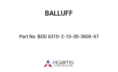BDG 6310-2-10-30-3600-67									