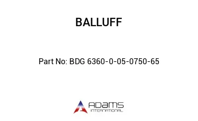 BDG 6360-0-05-0750-65									