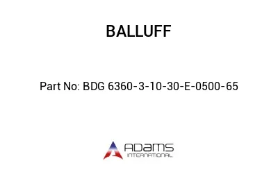 BDG 6360-3-10-30-E-0500-65									