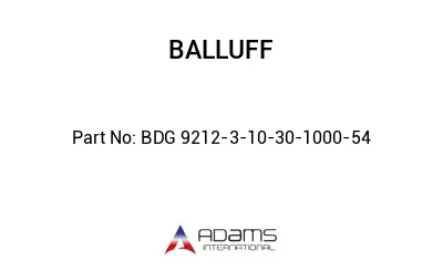 BDG 9212-3-10-30-1000-54									