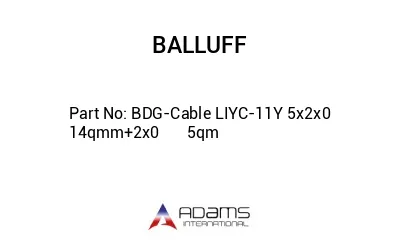 BDG-Cable LIYC-11Y 5x2x0	14qmm+2x0	5qm							