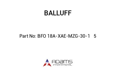 BFO 18A-XAE-MZG-30-1	5								