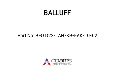 BFO D22-LAH-KB-EAK-10-02									